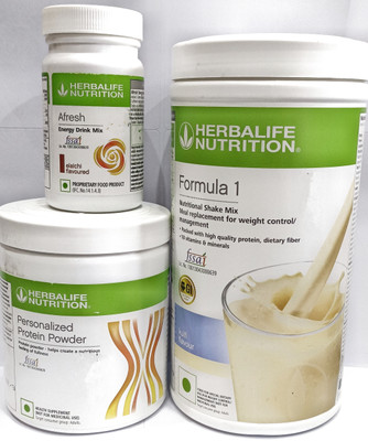 HERBALIFE Formula1 Kulfi Flavor500g Protine Powder 200g & Elachi Afresh 50g For Protein Blends(750 g, Kulfi, Elachi)
