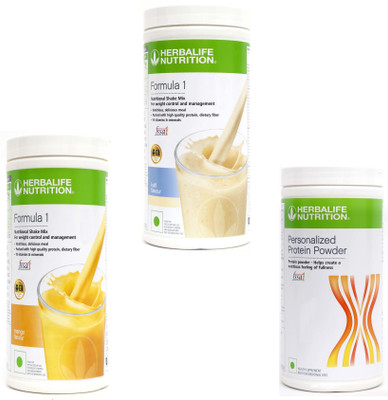 HERBALIFE FORMULA-1MANGO&KULFI&1000 GRAM PERSONALIZEDPROTIEN POWDER 400 GRAM Plant-Based Protein(1400 g, MANGO, KULFI)
