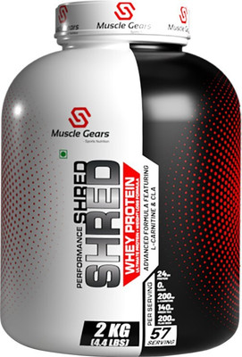 Muscle Gears Shred Whey Protein Whey Protein(2.2 kg, Vanilla)