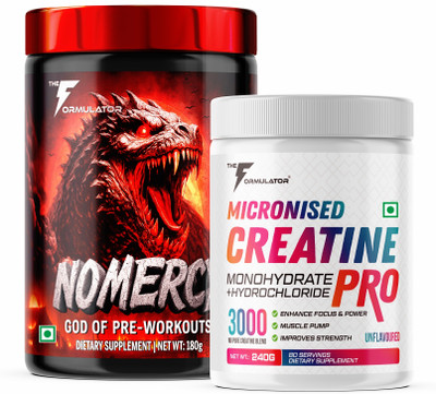 THE FORMULATOR Pre Workout & Creatine Combo | Energy, Focus, Pumps | Muscle Growth & Strength Pre Workout(180 g, 240 g, Sez on the Beach)