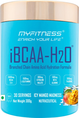 MYFITNESS BCAA Supplement | Intra Workout BCAA Powder | BCAA(300 g, Icy Mango Madness)