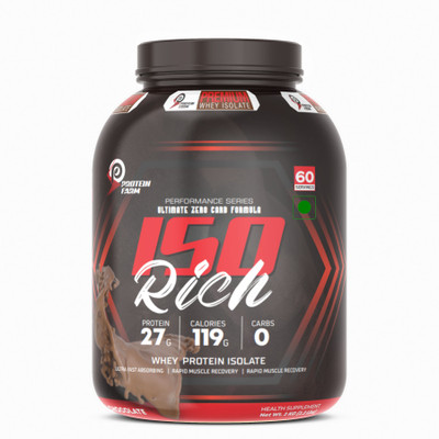 PROTEINFARM ISO Rich Whey Protein Isolate 2Kgs ,Chocolate Ultimate Zero Carb Whey Protein(2 kg, CHOCOLATE)