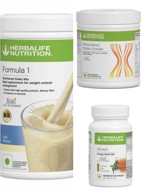 Herbalife Nutrition F1 SHAKE Kulfi , PP Powder 200 G , Afresh - Tulsi Protein Shake(400 g, kulfi aur Tulsi)