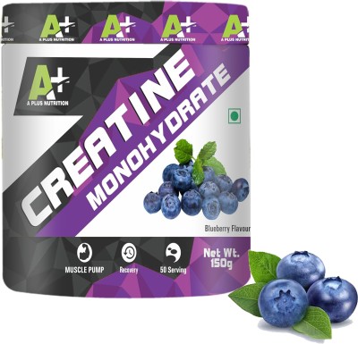 A PLUS NUTRITION Creatine Monohydrate Powder Muscle Pump Lean Muscle Growth Recovery 50/Ser 150gm Creatine(150 g, Blueberry)