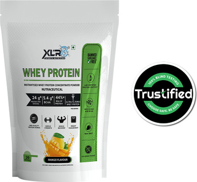 XLR8 with 24 g Protein, 5.4 g BCAA Whey Protein(1.5 pounds, Mango)