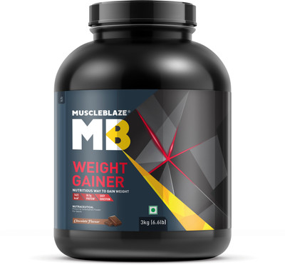 MUSCLEBLAZE with Added Digezyme Weight Gainers/Mass Gainers(3 kg, Chocolate)