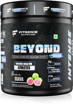 Fitgenix Nutrition Beyond BCAA | Advance BCAA For Athletes | 5000mg BCAAs | Build Lean Muscle BCAA(300 g, Guava)