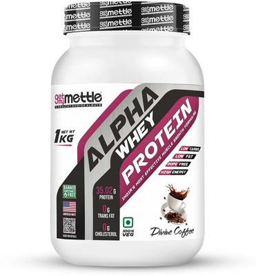 METTLE Alpha whey protein Whey Protein(1 kg, Divine Coffee)