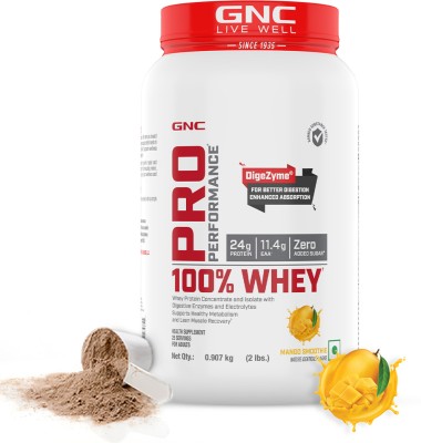 GNC Pro Performance Whey Protein(2 pounds, Mango Smoothie)