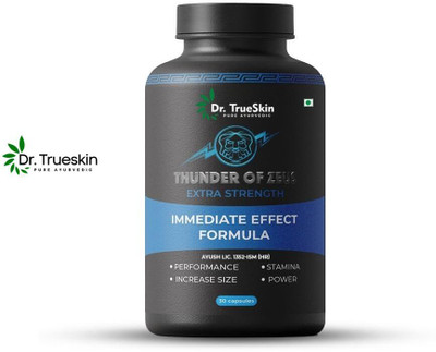 Dr.trueskin Thunder Of Zeus Capsules with stamina daily power support Pre Workout(30 Capsules, Unflavored)