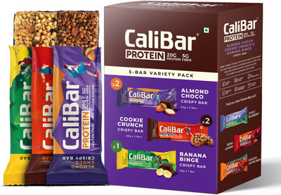 CaliBar Variety Pack Protein Bars(325 g, Almond Coco, Cookie Crunch, Banana Binge)