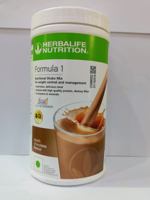 HERBALIFE Formula 1 shakes, including fruit flavors like fruit, CHOCOLATE. Plant-Based Protein(500 g, CHOCOLATE)