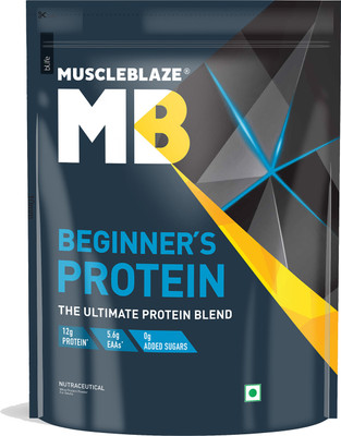 MUSCLEBLAZE Beginner's, No Added Sugar Whey Protein(2 kg, Chocolate)