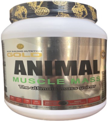 Body Building Nutrition Animal Muscle Mass gainer with Strenght & Power (6lbs, 2.72kg, Chocolate Flavor) Weight Gainers/Mass Gainers(2.72 kg, Chocolate)