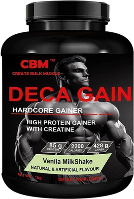 CBM Deca Gain Vanilla Milkshake 2lb Weight Gainers/Mass Gainers(2 pounds, Vanilla MilkShake)