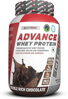 Scitron ADVANCE WHEY PROTEIN 1KG (DOUBLE RICH CHOCOLATE) Whey Protein(1 kg, DOUBLE RICH CHOCOLATE)