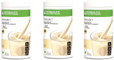 HERBALIFE Vanilla Shake 500 g Pack of 3 Protein Blends(1500 g, Vanilla)