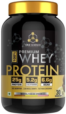 One Science PREMIUM WHEY PROTEIN 907GM (NEAPOLITAN ICE CREAM) Whey Protein(907 g, NEAPOLITAN ICE CREAM)