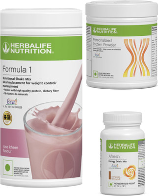 Herbalife Nutrition F1 SHAKE Rose kheer , PP Powder 200 G , Afresh - Cinnamon Protein Shake(400 g, rose and cinnamon)
