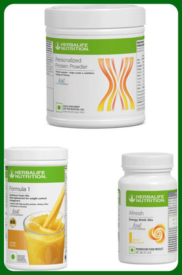 Herbal Nutrition Life F1-SHAKE MIX-MANGO.PROTINE POWDER 200GM.AND LEMON (PACK OF 3) Protein Shake(750 g, MANGO, LEMON)