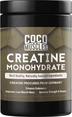 Coco Muscles Pure Creatine Monohydrate Achieve Your Best Pre Workout Energy Booster Creatine(300 g, Un Flavored)
