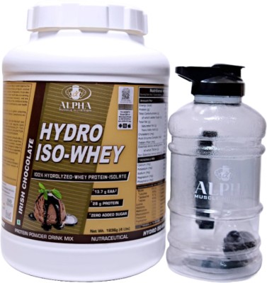 Alpha Muscle Nutrition Alpha Muscle Hydro Iso Whey 28g Protein | 54 Servings Whey Protein(1.8 kg, Rich Chocolate)