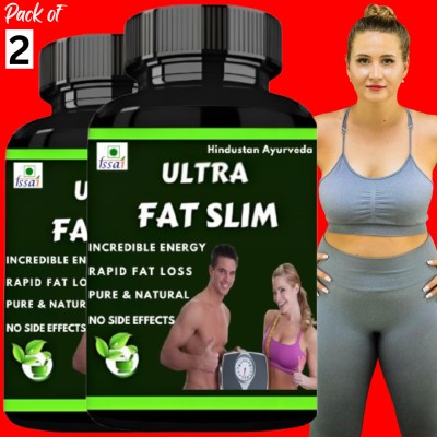 Hindustan Ayurveda Ultra Fat slim, Weight Loss,Whey Supplement, Fat, Flavor Vanilla, Pack of 2 Whey Protein(100 g, Vanilla)