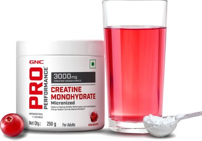 GNC Pro Performance Creatine Monohydrate ( Cranberry, 250gms) Creatine(250 g, Unflavored)