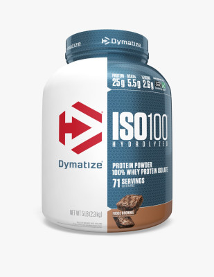 DYMATIZE ISO 100 CHOCOLATE FUDGE BROWNIE Whey Protein(2.3 kg, CHOCOLATE FUDGE BROWNIE)