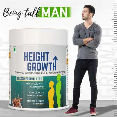 The Gromming guru Height Growth - Height Increase Herbal Powder with Height Enhancer Supplement | Weight Gainers/Mass Gainers(100 g, Chocolate)