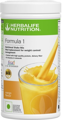 HERBALIFE Formula 1 Shake Mix Mango Flavor 500g Plant-Based Protein (500 g, Mango) Plant-Based Protein(501 g, MANGO)