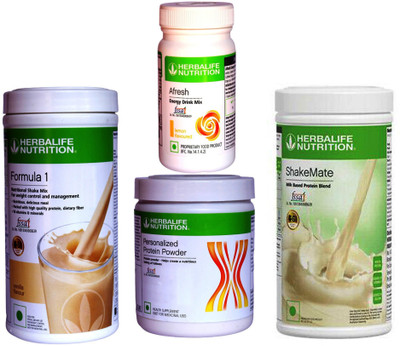 HERBALIFE FORMOLA 1 SHAKE +PROTIEN VANILLA 200g +AFRESH LEMON+ SHAKEMATE MILK POWDER Plant-Based Protein(1.3 kg, VANILLA)