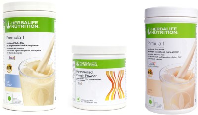 HERBALIFE Formula 1 Shake Kulfi & Vanilla Flavor With Protein Powder 200 Gram Protein Shake(1200 g, Kulfi, Vanilla)