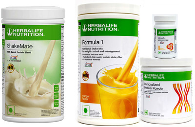 HERBALIFE Formula 1 Shake Mango And Shakemat e & Protein 200 gm With Afresh Lemon 50 gm Protein Shake(1.25 kg, Mango, unflavord, unflavord, unflavord)