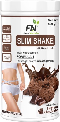 Floral Nutrition Slim Shake Formula 1 with Natural Herbs for weight control & Management Protein Shake(500 g, Chocolate)