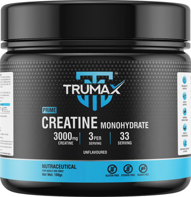 TRUMAX Prime Creatine Monohydrate Powder | Supports Lean Muscle Building & Recovery Creatine(100 g, UNFLAVOURED)
