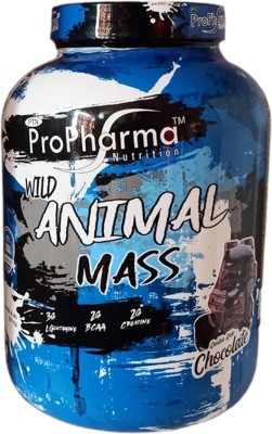 MUSCLE GOLD ProPharma Wild Animal Extreme Muscle Growth|3g L-Glutamine, 2g BCAA, 2g Creatine Weight Gainers/Mass Gainers(2.72 kg, DOUBLE RICH CHOCOLATE)