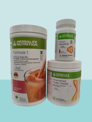 Herbalife Nutrition F1 SHAKE Chocolate , PP Powder 200 G , Afresh - Lemon Protein Shake(400 g, chocolate and lemon)