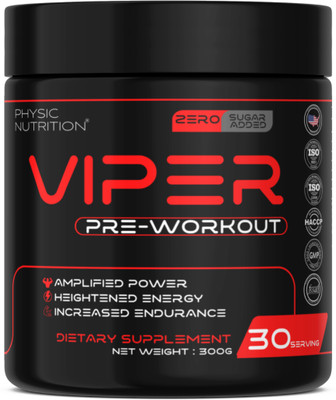 PHYSIC NUTRITION PRE-WORKOUT | Muscle Recovery & Energy Drink Pre Workout(200 g, Fruit Punch)