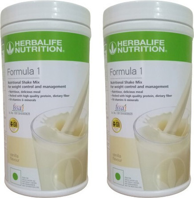 Herbalife Nutrition Formula 1 Nutritional Shake Vanilla Flavour 2 Pcs Combo Pack Protein Shake(200 g, Vanilla)