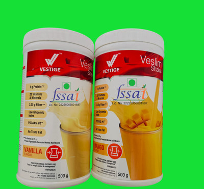 veslim MANGO AND VANILLA SHAKE Protein Shake(1000 g, MANGO, VANILLA flavour)