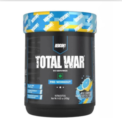 Redcon Total War Pre Workout - 60 Servings Pre Workout(420 g, Blue Lemonade)