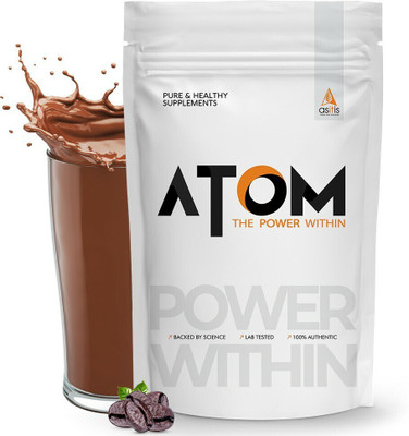 AS-IT-IS Nutrition ATOM Performance Whey 1Kg | With Safed Musli & Mucuna Pruriens | Whey Protein(1000 g, Cafe latte)