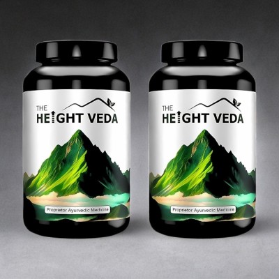 Height Veda Natural Height Growth Formula for Taller Height Plant-Based Protein(200 g, Plain)