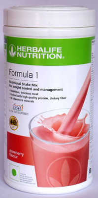 HERBALIFE Formula 1 Nutritional Shake Strawberry Flavor Plant-Based Protein(500 g, Strawberry)