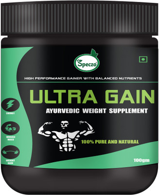 speczo Ultra Gain Weight Gain Powder |2X Fast Health Gain with High Protein Men & Women Weight Gainers/Mass Gainers(100 g, No Flavour)