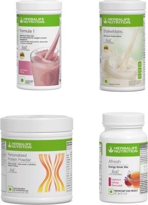 Herbalife Nutrition F1 Shake Rose kheer , Small Protein Powder, ShakeMate , Afresh - Kashmiri Kahwa Protein Shake(400 g, Rose kheer kashmiri Kawa)