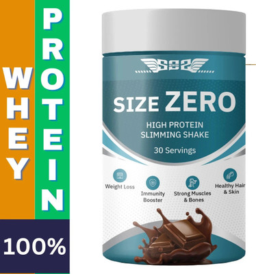 SOS Nutrition Whey Size Zero Shake, Ayuvedic Herbs for Weight Loss, Multivitamins Whey Protein(300 g, Chocolate)