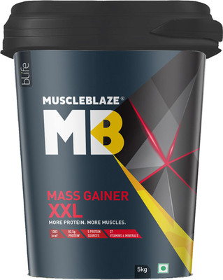 MUSCLEBLAZE XXL Weight Gainers/Mass Gainers(5 kg, Chocolate)