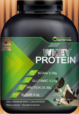 iso scoop nutrition Gym supplement protien helps in immunity and muscles building Whey Protein(1 kg, Cookies cream)